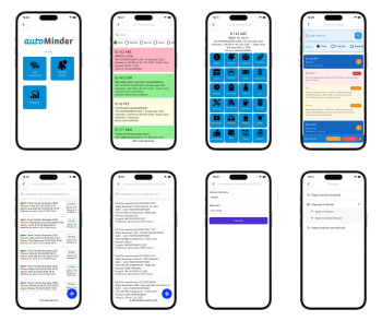 autoMinder aplicație mobil management parc auto